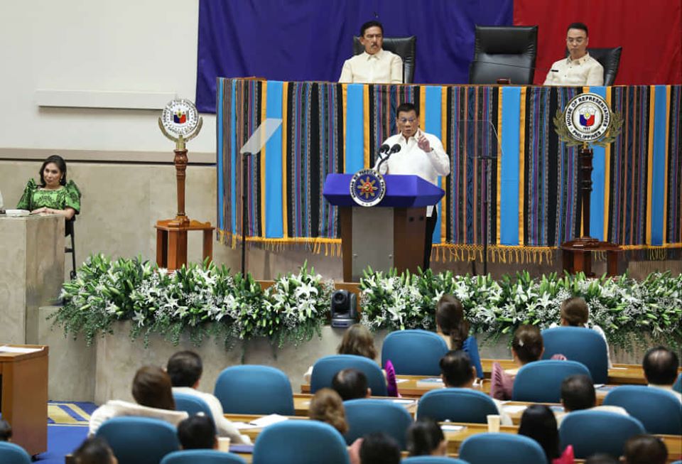 President Rodrigo R. Duterte delivers his fourth State of the Nation Address (PNA photo by Avito C. Dalan)    