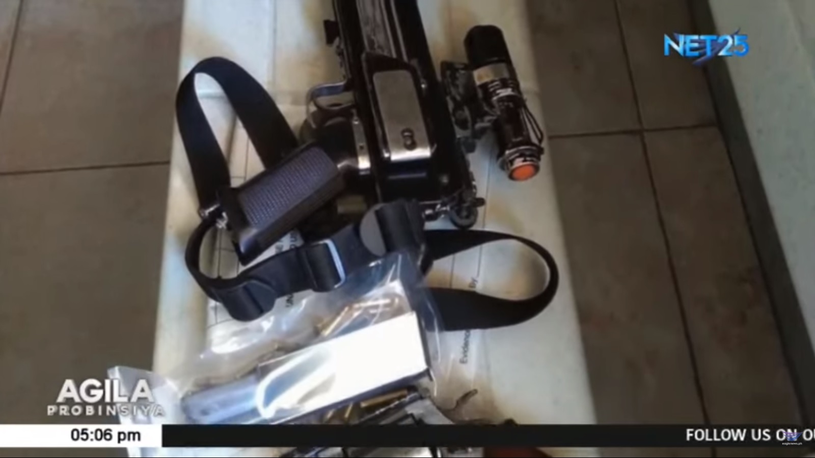 Screeshot mula sa ulat ng Eagle News