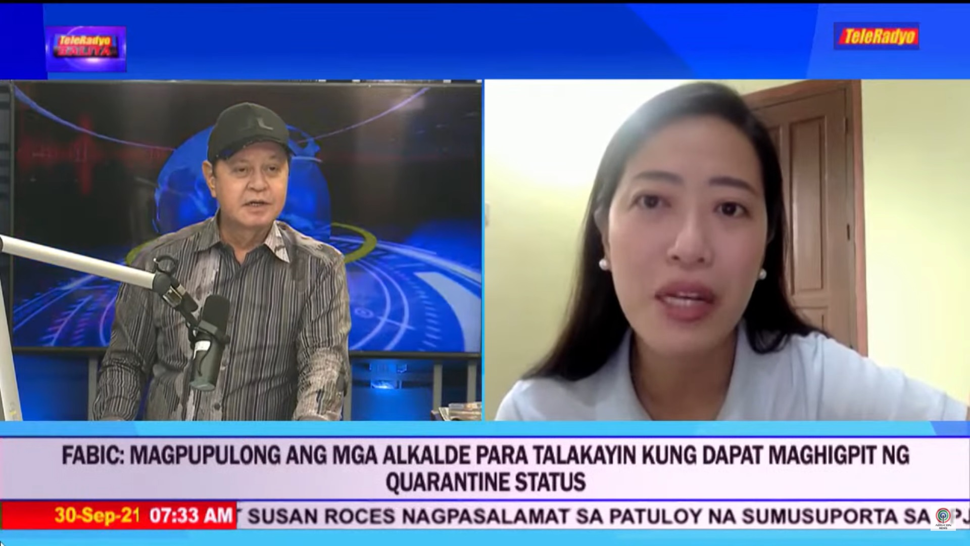 Screengrab from Teleradyo/ABS CBN News