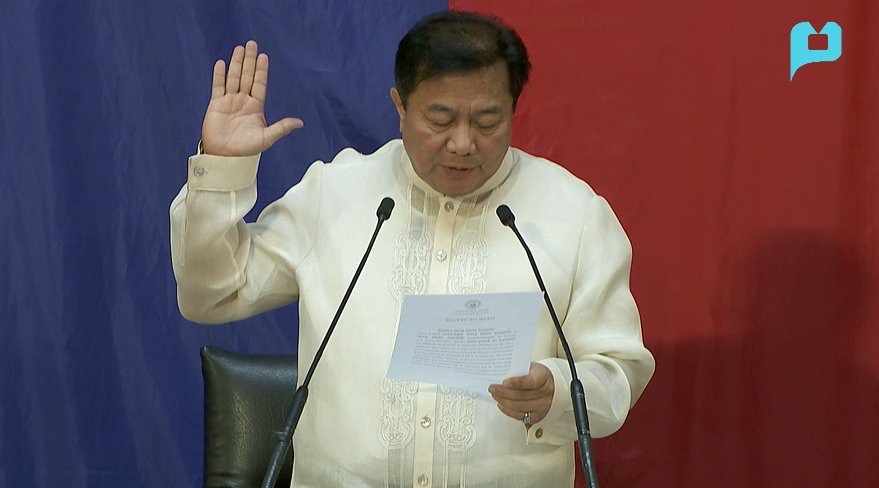 The New House Speaker Pantaleon Alvarez (Photo Courtesy: PTV4)