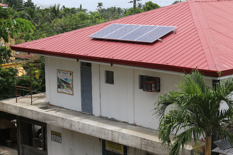 One of the 14 newly SHS installed at Torrijos Rural Health Unit in Sta. Cruz, Marinduque