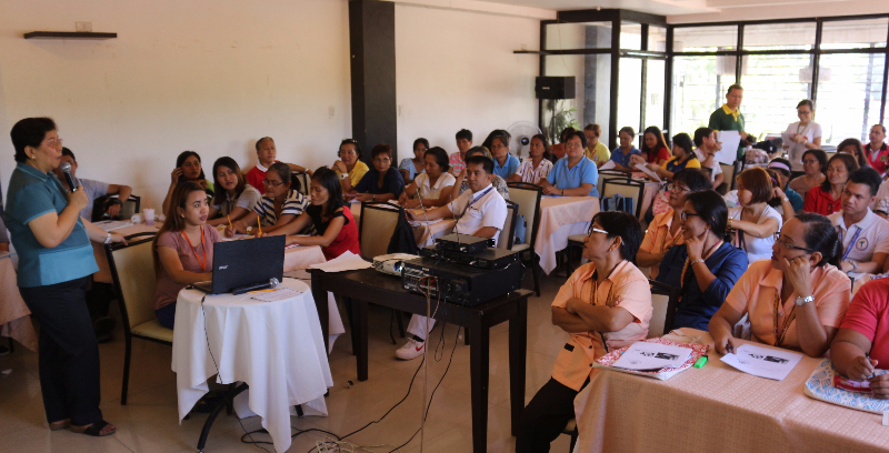 Marinduque Provincial Department of Health Officer V, Dr. Rachel Rowena R. Garcia, emphasizes the essential duty of BHWs in the identification and referral of heavy-metal poisoning cases during the incoming province-wide health risk assessment that will be conducted from August 10, 2017 onwards. 