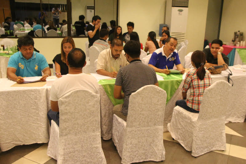 Drug screening and assessment teams composed of DOH-MIMAROPA staff and municipal health officers from Busuanga, Coron and Culion evaluates volunteer drug surenderees during the start of the drug screening and drug assessment program held in Coron, Palawan on November 18, 2016.  
