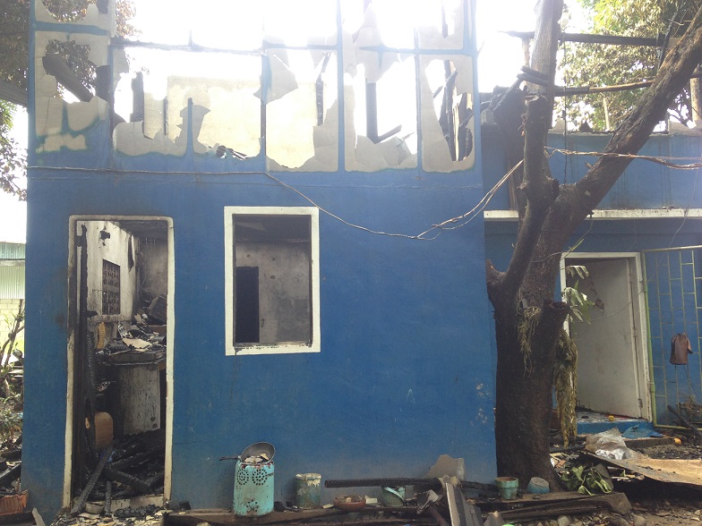 FILE PHOTO. Sunog sa isang bahay sa Odiongan ngayong 2016.